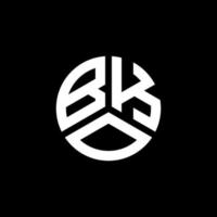 diseño de logotipo de letra bko sobre fondo blanco. concepto de logotipo de letra de iniciales creativas bko. diseño de letras bko. vector