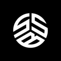 SSB letter logo design on black background. SSB creative initials letter logo concept. SSB letter design. vector