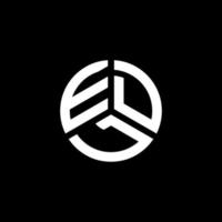 EDL letter logo design on white background. EDL creative initials letter logo concept. EDL letter design. vector