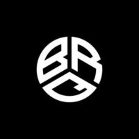 diseño de logotipo de letra brq sobre fondo blanco. concepto de logotipo de letra de iniciales creativas brq. diseño de letras brq.