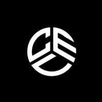 diseño de logotipo de letra cev sobre fondo blanco. concepto de logotipo de letra de iniciales creativas cev. diseño de letras cev. vector