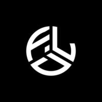 FLD letter logo design on white background. FLD creative initials letter logo concept. FLD letter design. vector