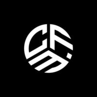 CFM letter logo design on white background. CFM creative initials letter logo concept. CFM letter design. vector