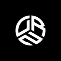 diseño de logotipo de letra drn sobre fondo blanco. concepto de logotipo de letra inicial creativa drn. diseño de letras drn. vector