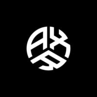 diseño de logotipo de letra axr sobre fondo blanco. concepto de logotipo de letra de iniciales creativas axr. diseño de letras axr. vector