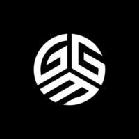 diseño de logotipo de letra ggm sobre fondo blanco. concepto de logotipo de letra de iniciales creativas de ggm. diseño de letra gm. vector