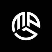 MPL letter logo design on black background. MPL creative initials letter logo concept. MPL letter design. vector