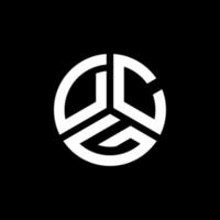 diseño de logotipo de letra dcg sobre fondo blanco. concepto de logotipo de letra de iniciales creativas dcg. diseño de letras dcg. vector