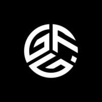 diseño de logotipo de letra gfg sobre fondo blanco. concepto de logotipo de letra de iniciales creativas gfg. diseño de letras gfg. vector