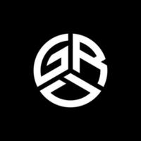 GRD letter logo design on white background. GRD creative initials letter logo concept. GRD letter design. vector