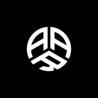 diseño de logotipo de letra aar sobre fondo blanco. concepto de logotipo de letra de iniciales creativas aar. diseño de letras aar. vector