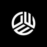DWE letter logo design on white background. DWE creative initials letter logo concept. DWE letter design. vector