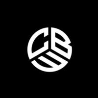 CBW letter logo design on white background. CBW creative initials letter logo concept. CBW letter design. vector