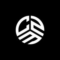diseño de logotipo de letra czm sobre fondo blanco. concepto de logotipo de letra de iniciales creativas czm. diseño de letras czm. vector