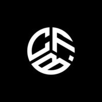 CFB letter logo design on white background. CFB creative initials letter logo concept. CFB letter design. vector
