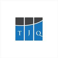 TJQ letter logo design on white background. TJQ creative initials letter logo concept. TJQ letter design. vector