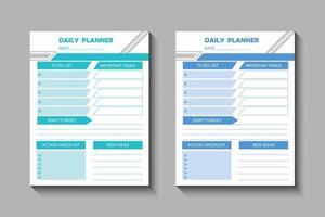 Interior design with daily planner vector