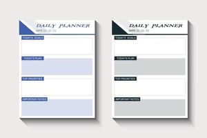 Interior design with daily planner vector