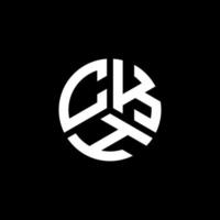 diseño del logotipo de la letra ckh sobre fondo blanco. concepto de logotipo de letra de iniciales creativas ckh. diseño de letra ckh. vector