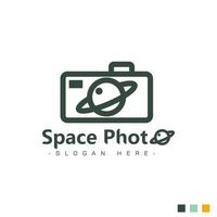 Logo design spacephoto Premium Vector