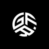 diseño de logotipo de letra gfr sobre fondo blanco. concepto de logotipo de letra de iniciales creativas gfr. diseño de letra gfr. vector