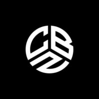 diseño de logotipo de letra cbz sobre fondo blanco. concepto de logotipo de letra de iniciales creativas cbz. diseño de letras cbz. vector
