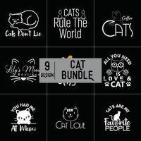 Cat Bundle Design vector