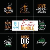 Easter Bundle Design vector