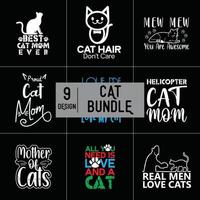 Cat Bundle Design vector