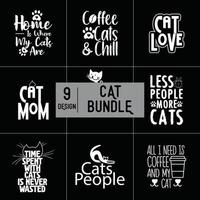 Cat Bundle Design vector