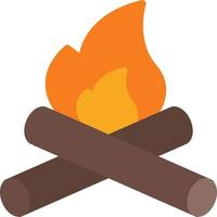 ilustración del icono de fuego vector