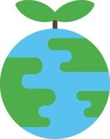 ilustración de icono de tierra verde vector