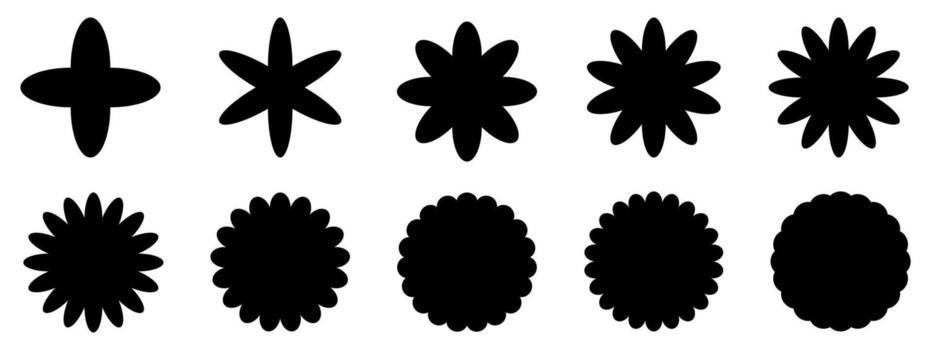 Group of stars icons element abstract background vector illustration