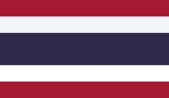 Thailand flag horizontal abstract background vector illustration