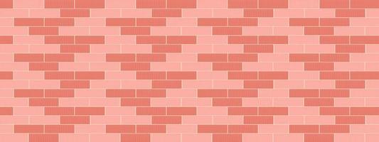 Brickwall backdrop panoramic wallpaper abstract background vector illustration