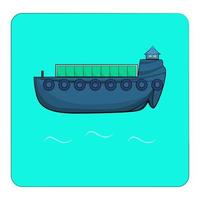 Ship icon element for decorative vector illustration