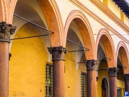 HDR View of old city centre in Bologna photo