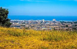 HDR Aerial view of Edinburgh from Calton Hill photo