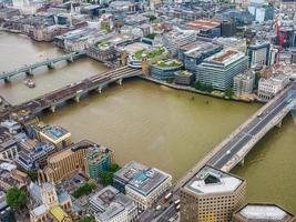 HDR Aerial view of London photo