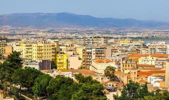 HDR Aerial view of Cagliari photo