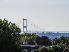 HDR Bridge over River Severn in Chepstow photo