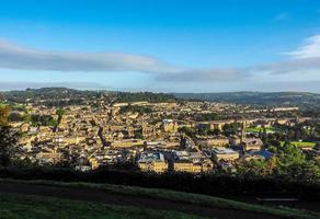 HDR Aerial view of Bath photo