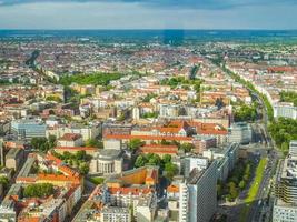 hdr vista aérea de berlín foto