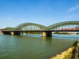 HDR River Rhein bridge photo
