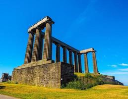 HDR National Monument on Calton Hill in Edinburgh photo