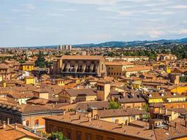 HDR Aerial view of Bologna photo