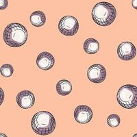 Glass balls seamless pattern. Decorative shapes background. vector