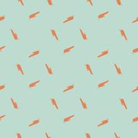 Clippers seamless pattern on. Vintage barber shops elements in doodle style. vector