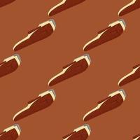 Clippers seamless pattern on. Vintage barber shops elements in doodle style. vector