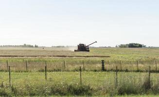 A harvester machine under the sun photo